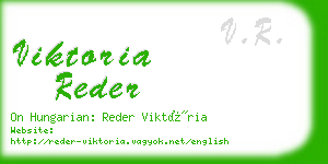 viktoria reder business card